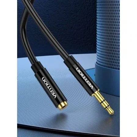 Vention Cable Estéreo BBZBD Jack 3.5mm Macho a Jack 3.5mm Hembra 50cm Negro